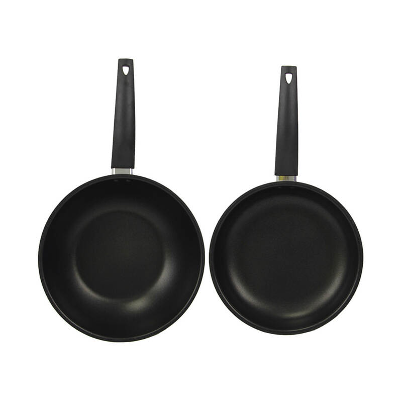 Bộ 2 chảo LocknLock Easy Frypan 2P Set, Chảo 1 tay cầm 24cm + Chảo lòng sâu 26cm - LEY1243S2, , large image number null